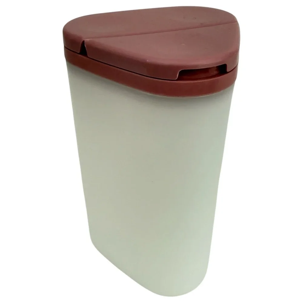 4 Vintage Tupperware Modular Mates Pink Sheer Storage Container #1606 #161 #1630